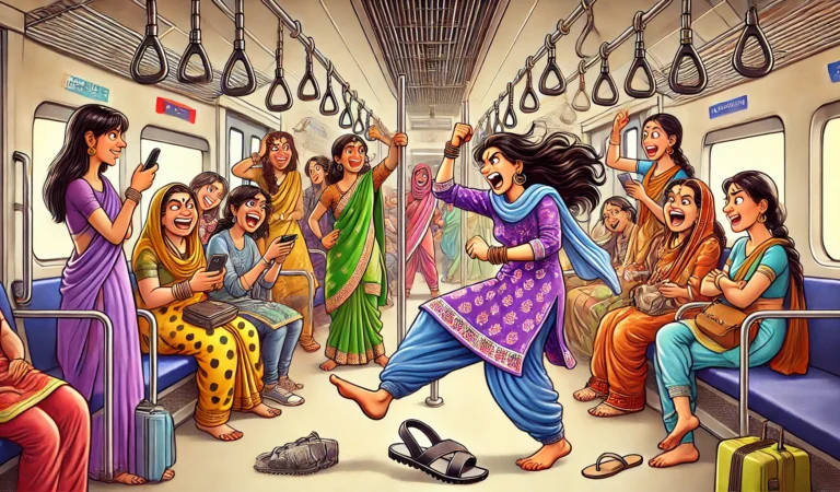 Local Train Ki Ladies Fight Ya WWE Ka Maidan